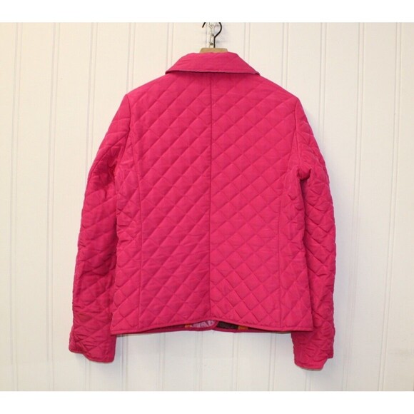 Anne Carson 100 % Silk Reversable Quilted Patchwork Jacket Womens L - Picture 8 of 10